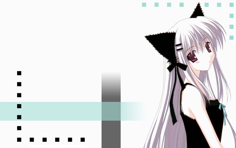 anime girl with cat ears