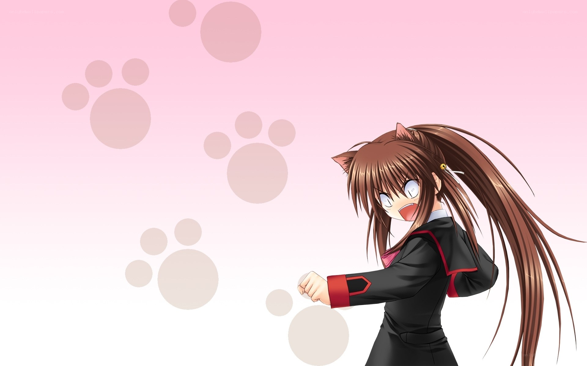 anime girl with cat ears