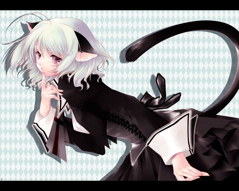 anime girl with cat ears