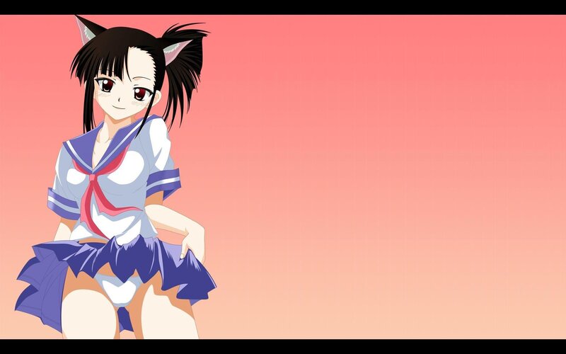 anime girl with cat ears