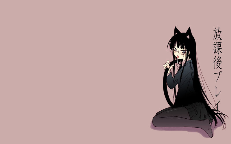 anime girl with cat ears