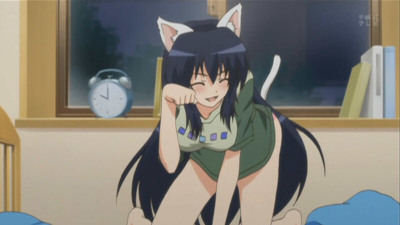 anime girl with cat ears