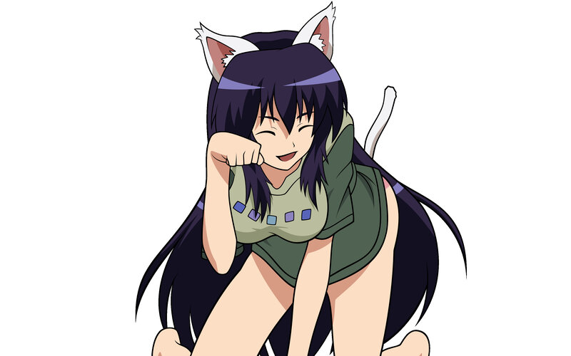 anime girl with cat ears
