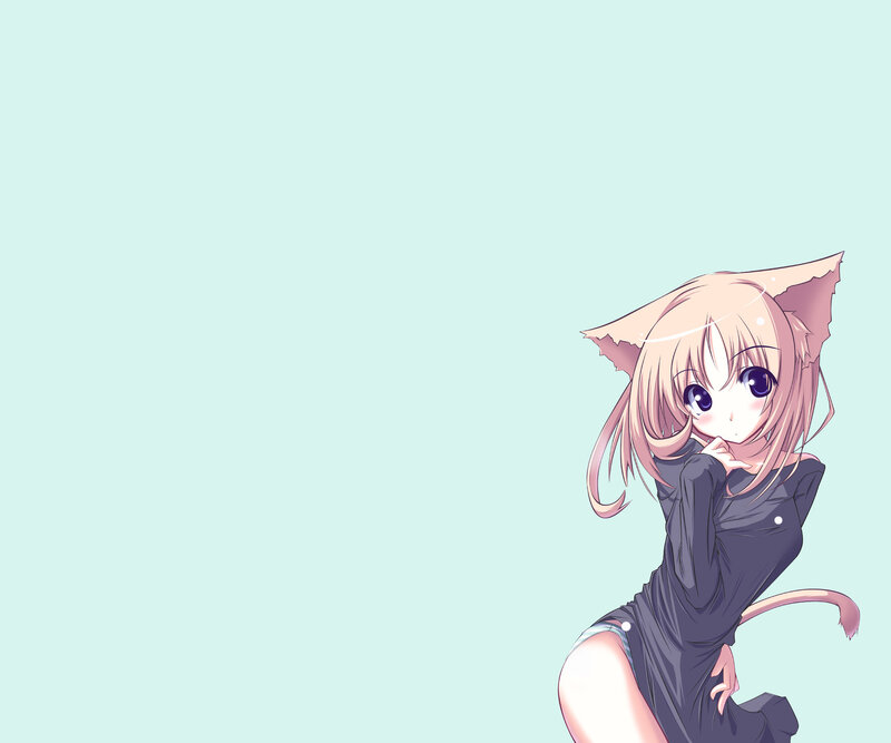 anime girl with cat ears