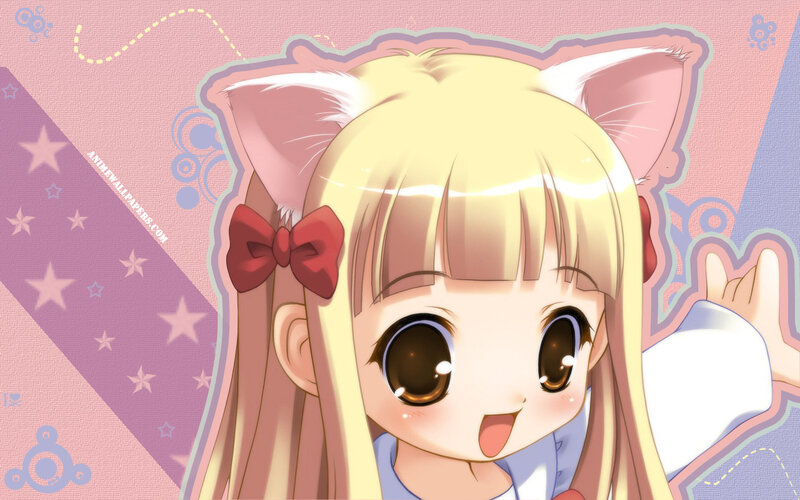 anime girl with cat ears