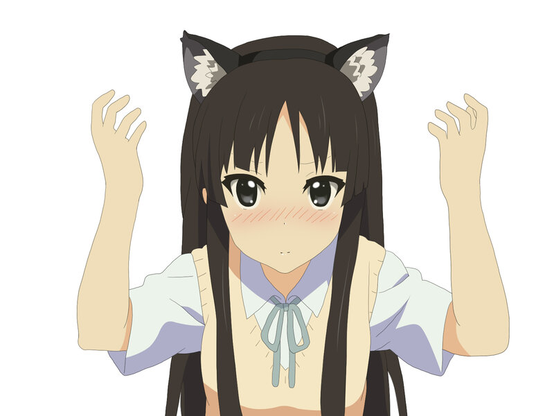 anime girl with cat ears