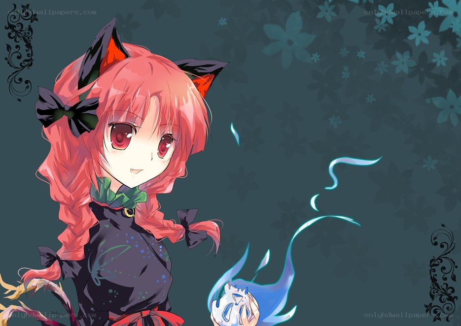 anime girl with cat ears
