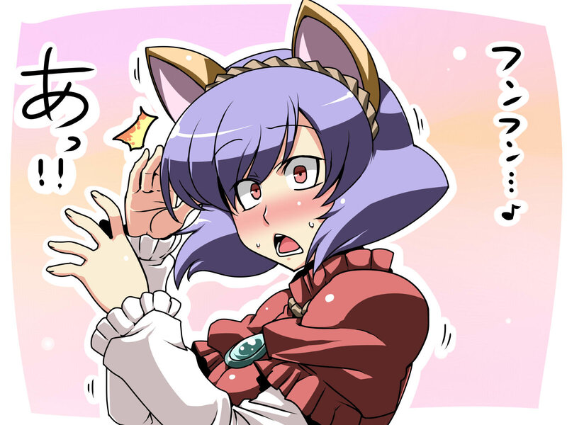 anime girl with cat ears