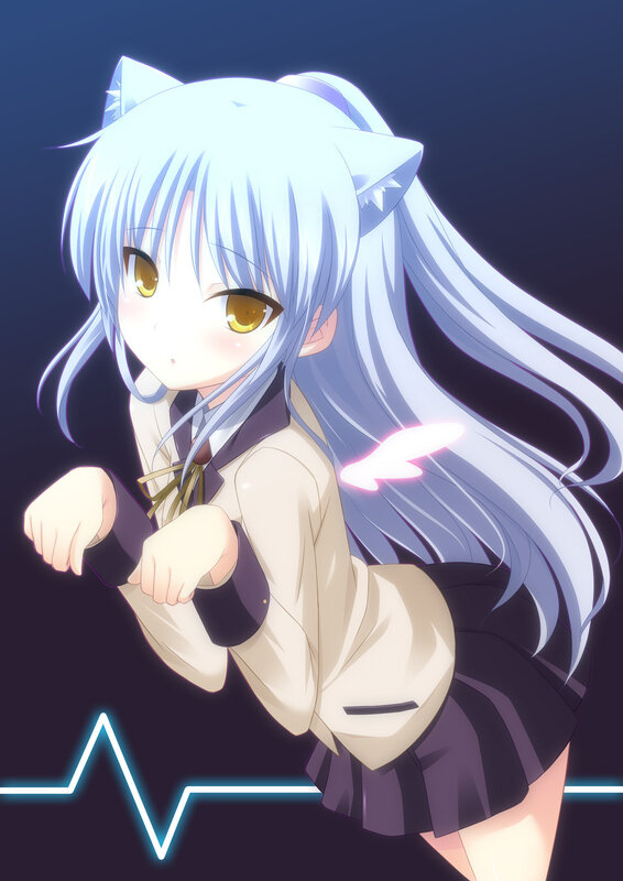 anime girl with cat ears