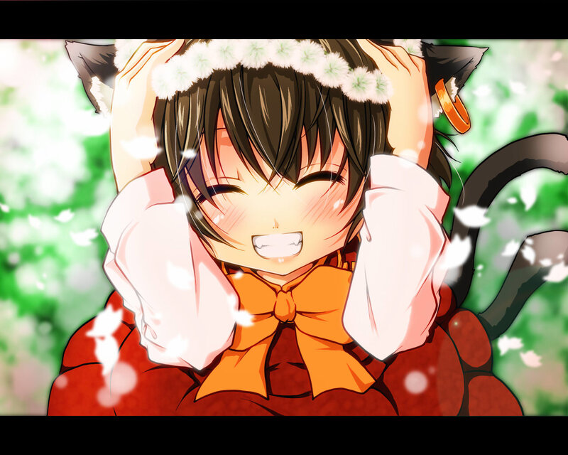 anime girl with cat ears