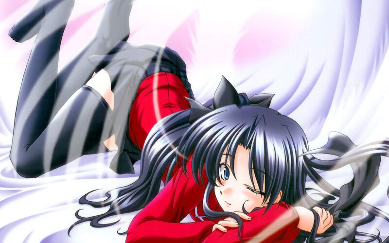 anime girl with cat ears