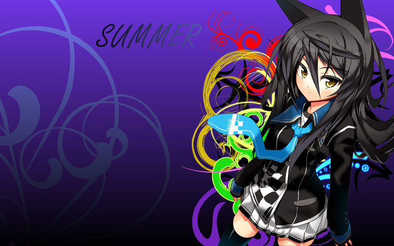anime girl with cat ears