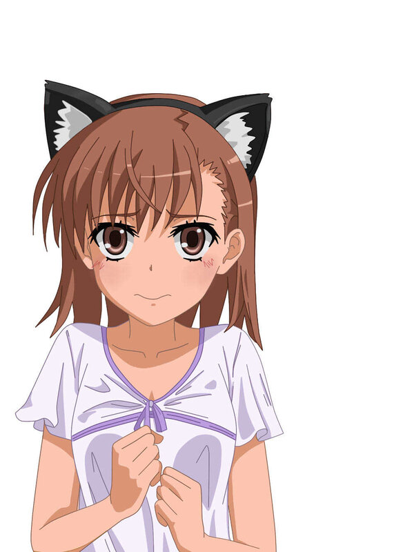 anime girl with cat ears