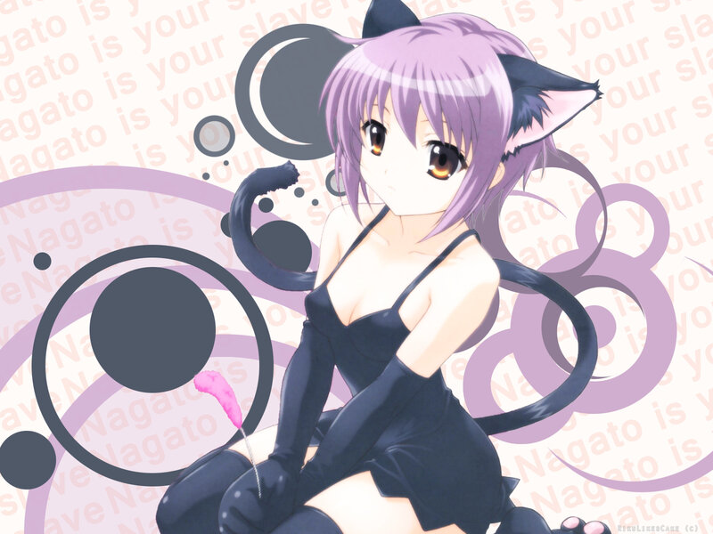 anime girl with cat ears