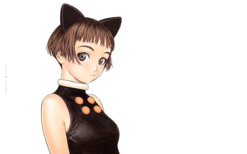 anime girl with cat ears