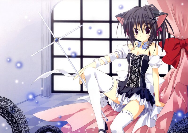 anime girl with cat ears