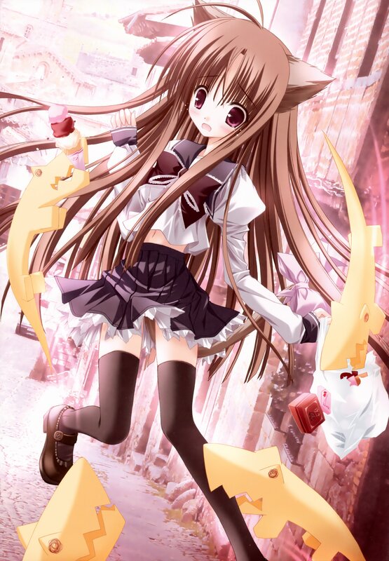 anime girl with cat ears