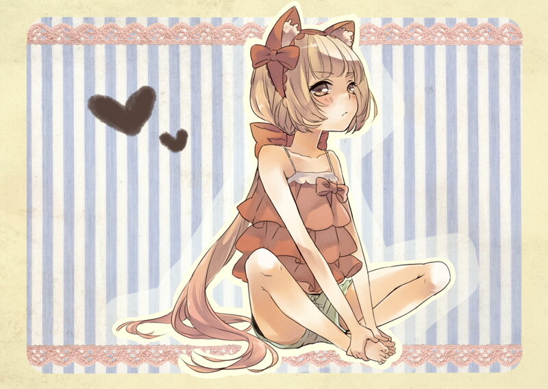 anime girl with cat ears