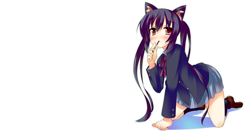anime girl with cat ears