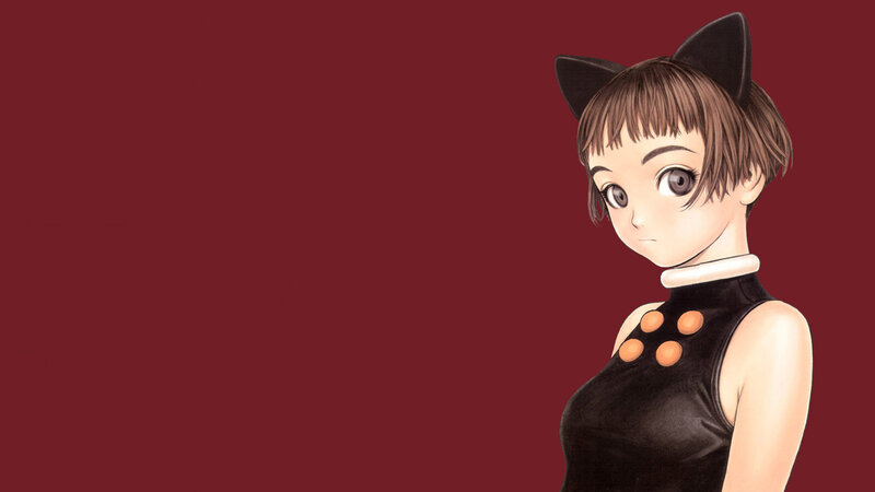 anime girl with cat ears