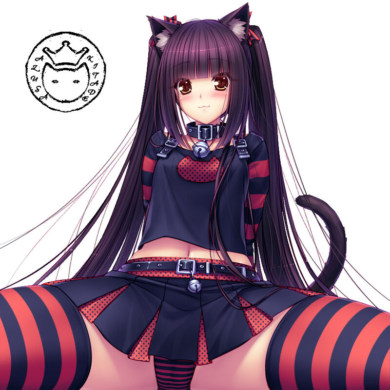 anime girl with cat ears