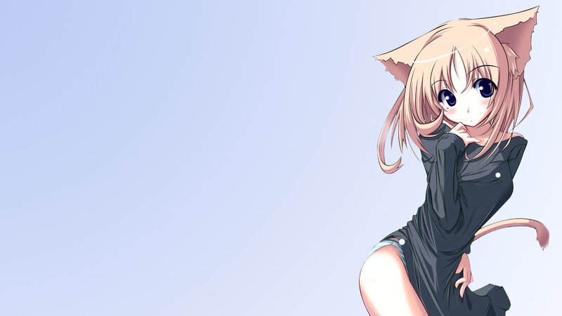 anime girl with cat ears