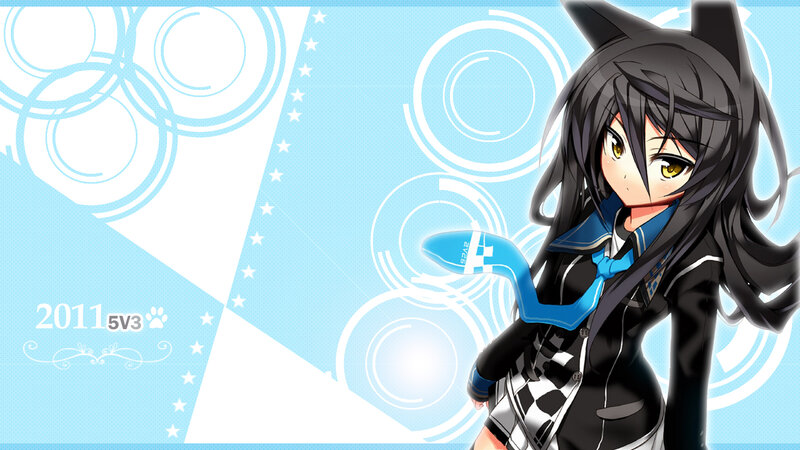 anime girl with cat ears