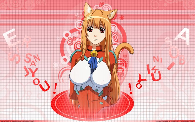 Anime girl with cat ears