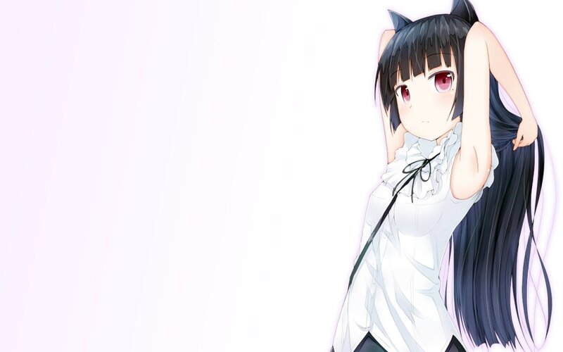 anime girl with cat ears