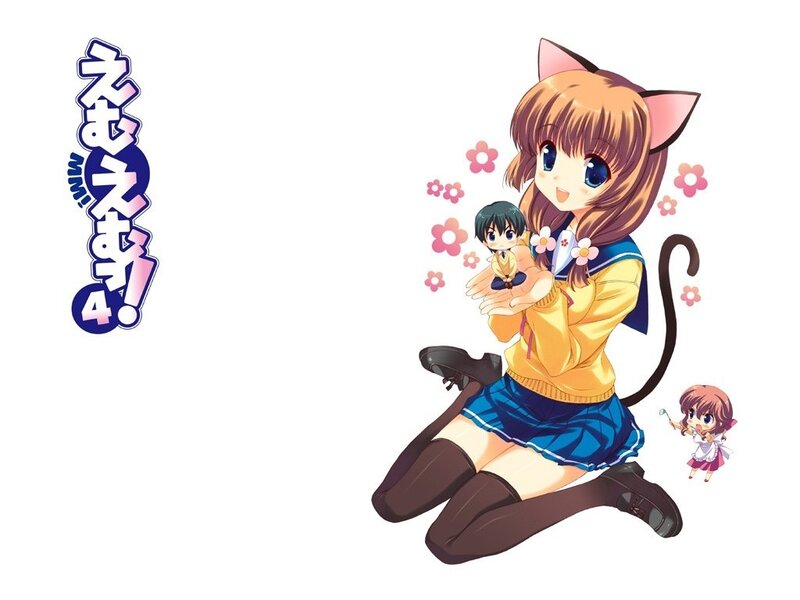 Anime girl with cat ears