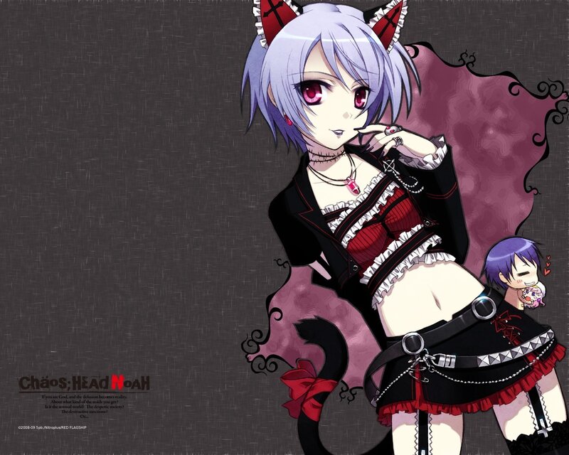 anime girl with cat ears