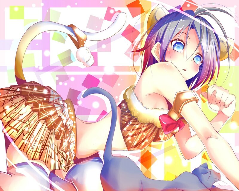 anime girl with cat ears