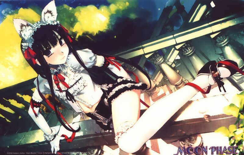 Anime girl with cat ears
