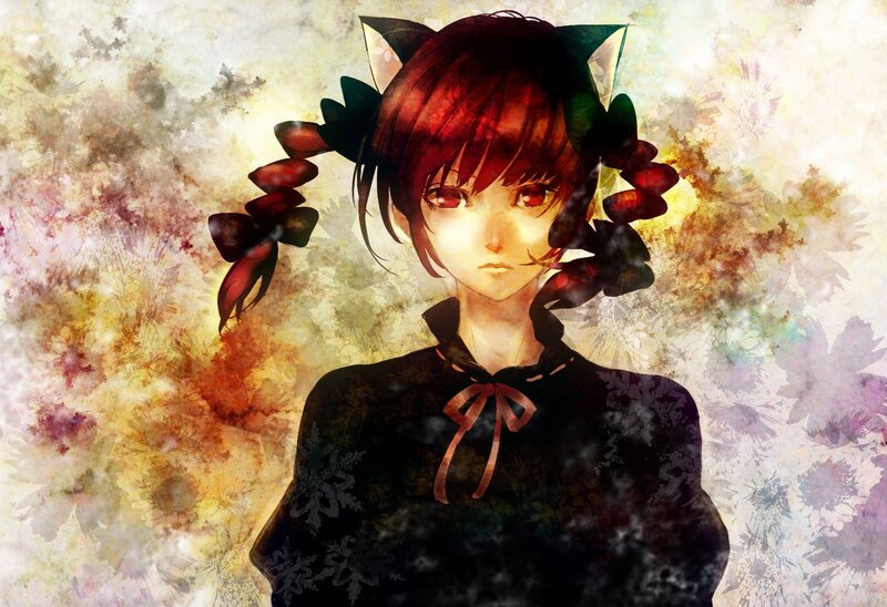 anime girl with cat ears