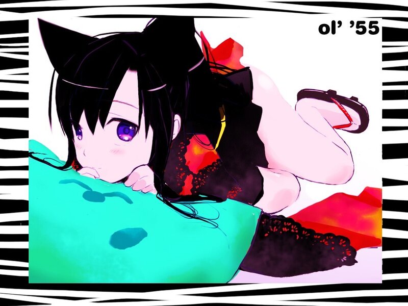 anime girl with cat ears