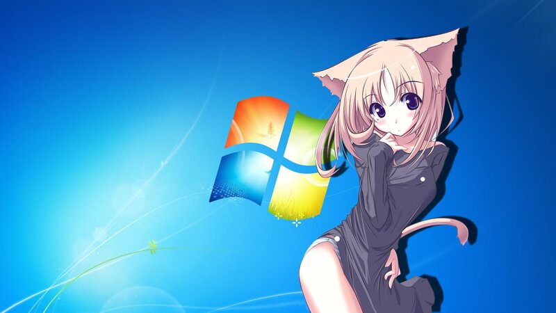 anime girl with cat ears