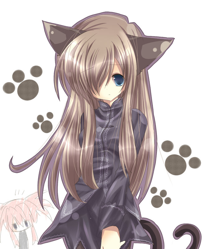 anime girl with cat ears