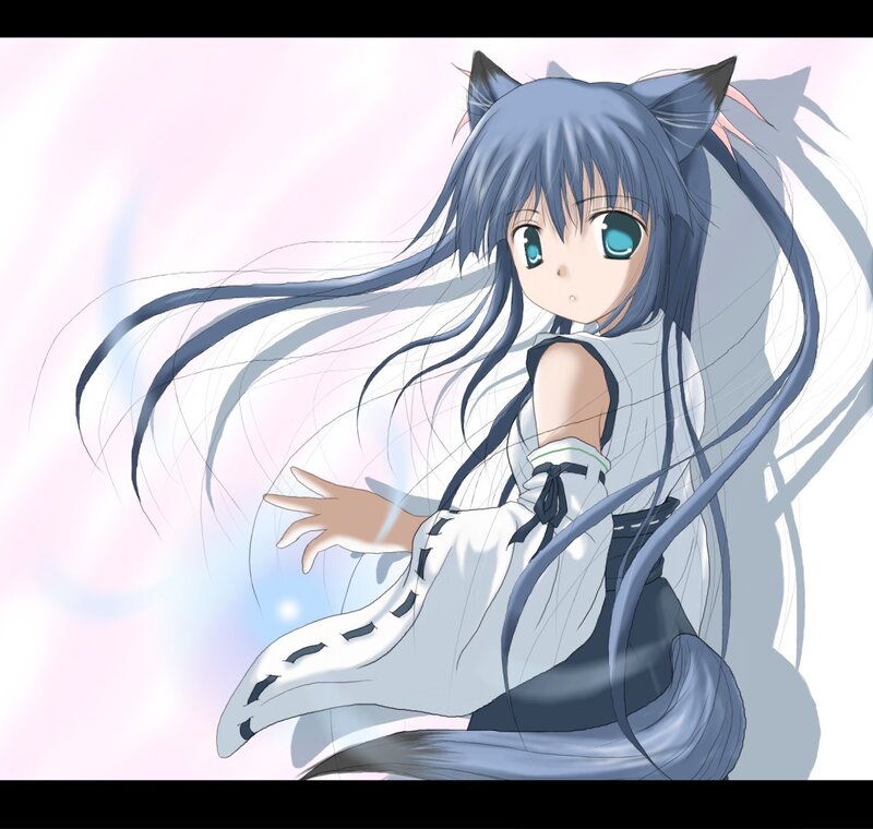 anime girl with cat ears