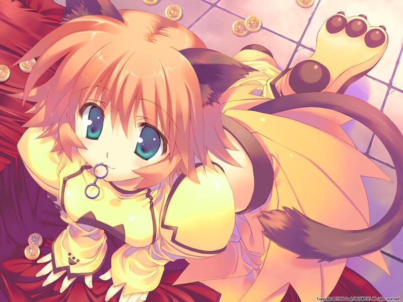 anime girl with cat ears