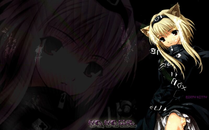 anime girl with cat ears