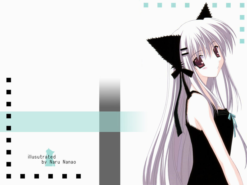 anime girl with cat ears