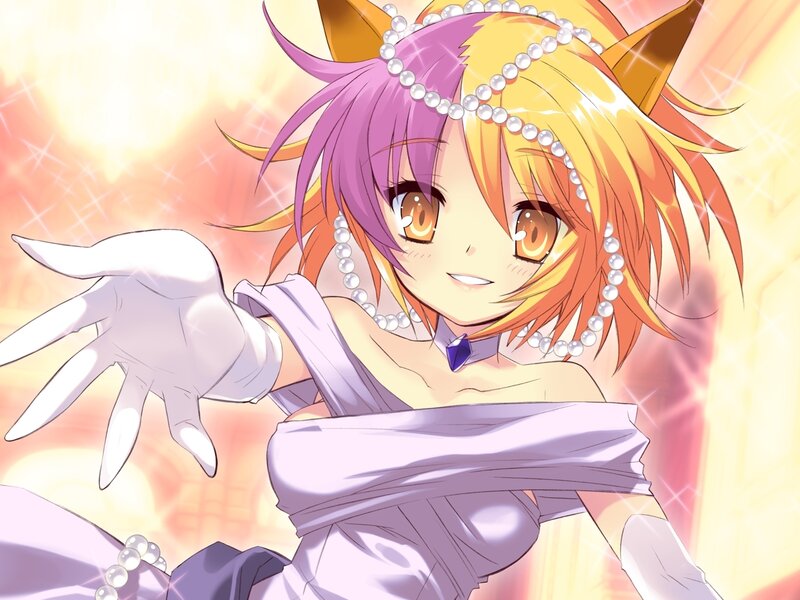 anime girl with cat ears