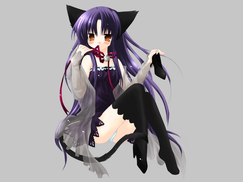 anime girl with cat ears