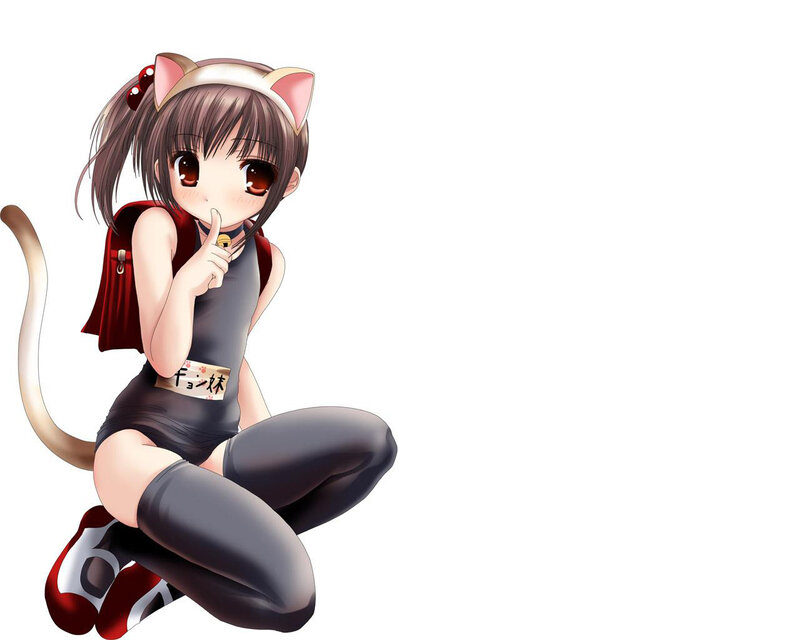 anime girl with cat ears