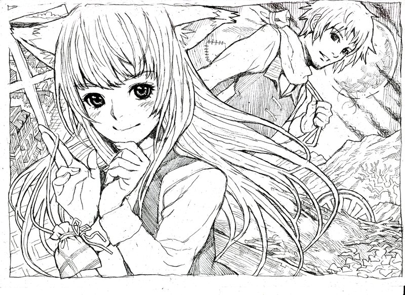 anime girl with cat ears