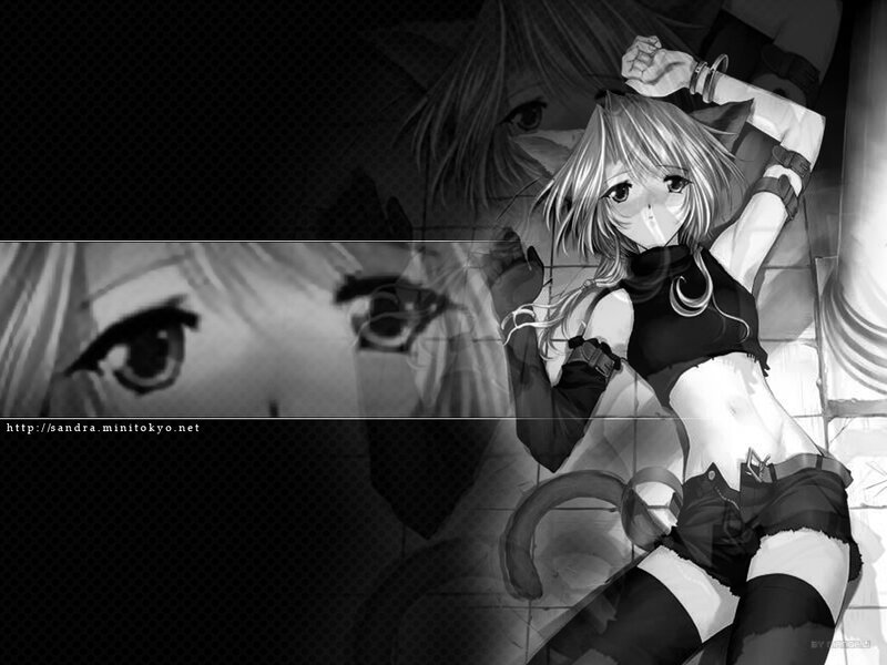 anime girl with cat ears