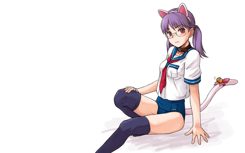 anime girl with cat ears