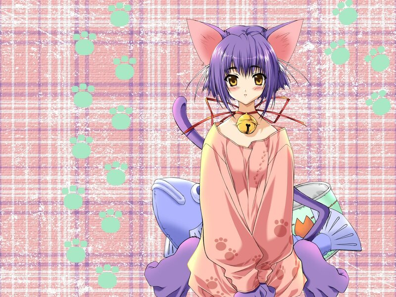 anime girl with cat ears