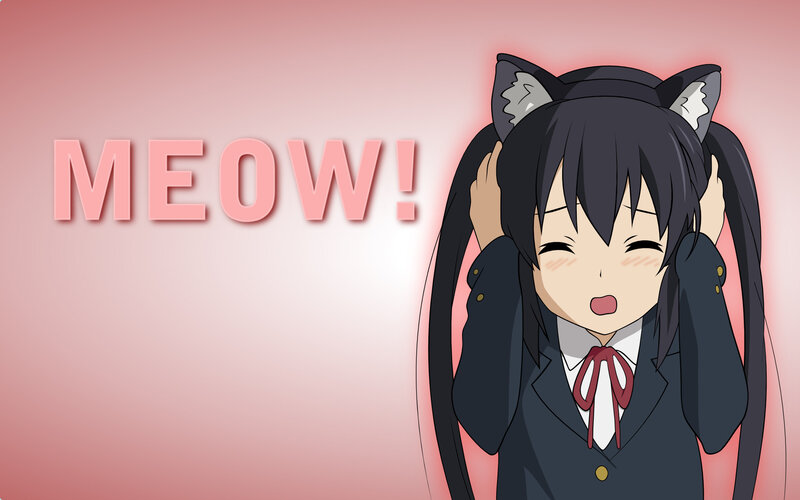 anime girl with cat ears