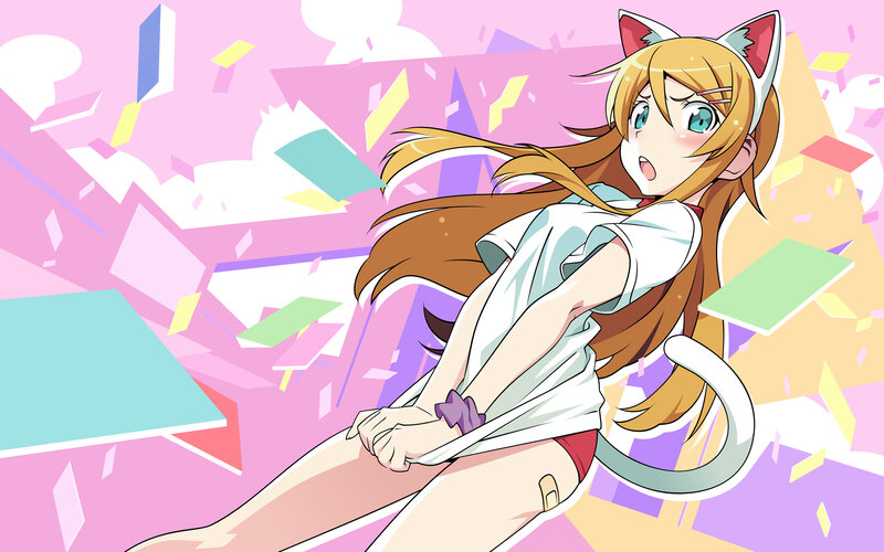 anime girl with cat ears